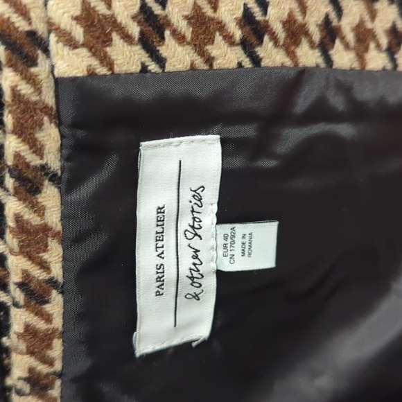 BNWT & Other Stories Wool Houndstooth Blazer - Picture 8 of 8